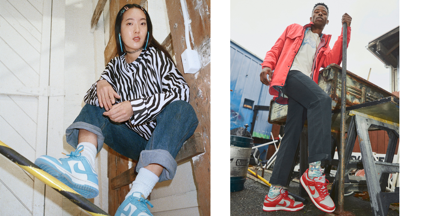 Modelos actuales de Nike Dunk Low para mujer y hombre